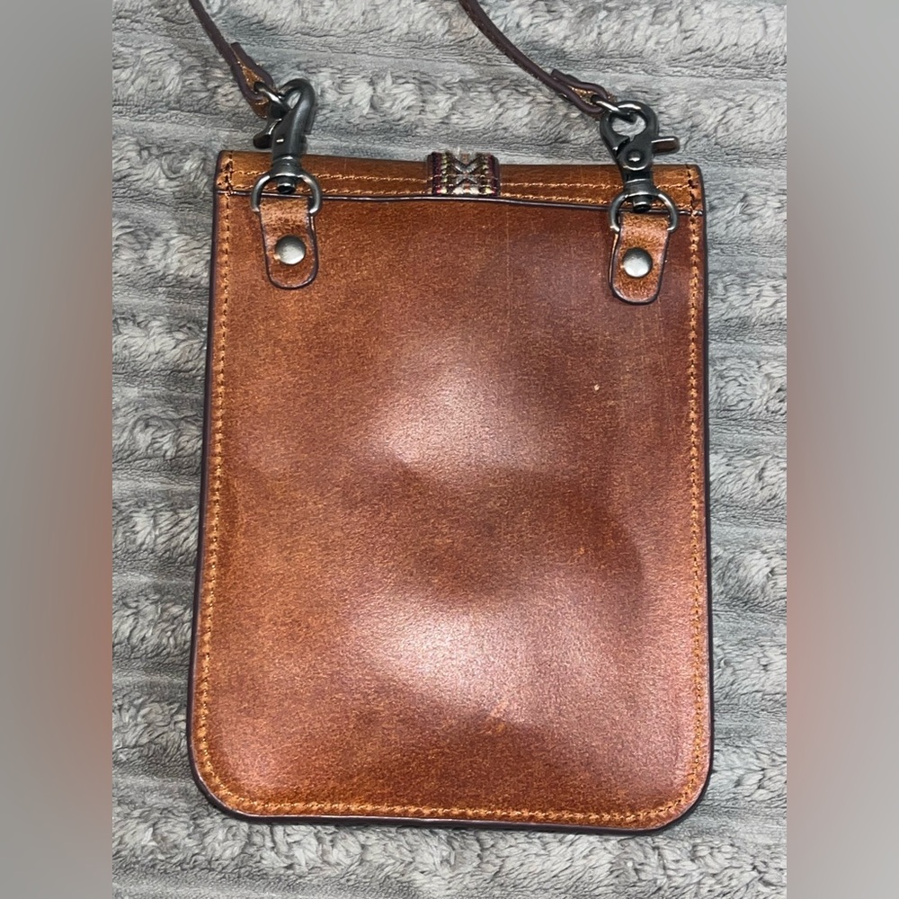 New cross body leather bag purse Unisex - Picture 4 of 8